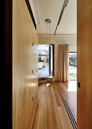 Sliding walls enable rooms to be zoned or expanded as need dictates